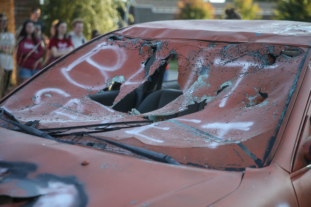 "Beat Texas" Car Smash